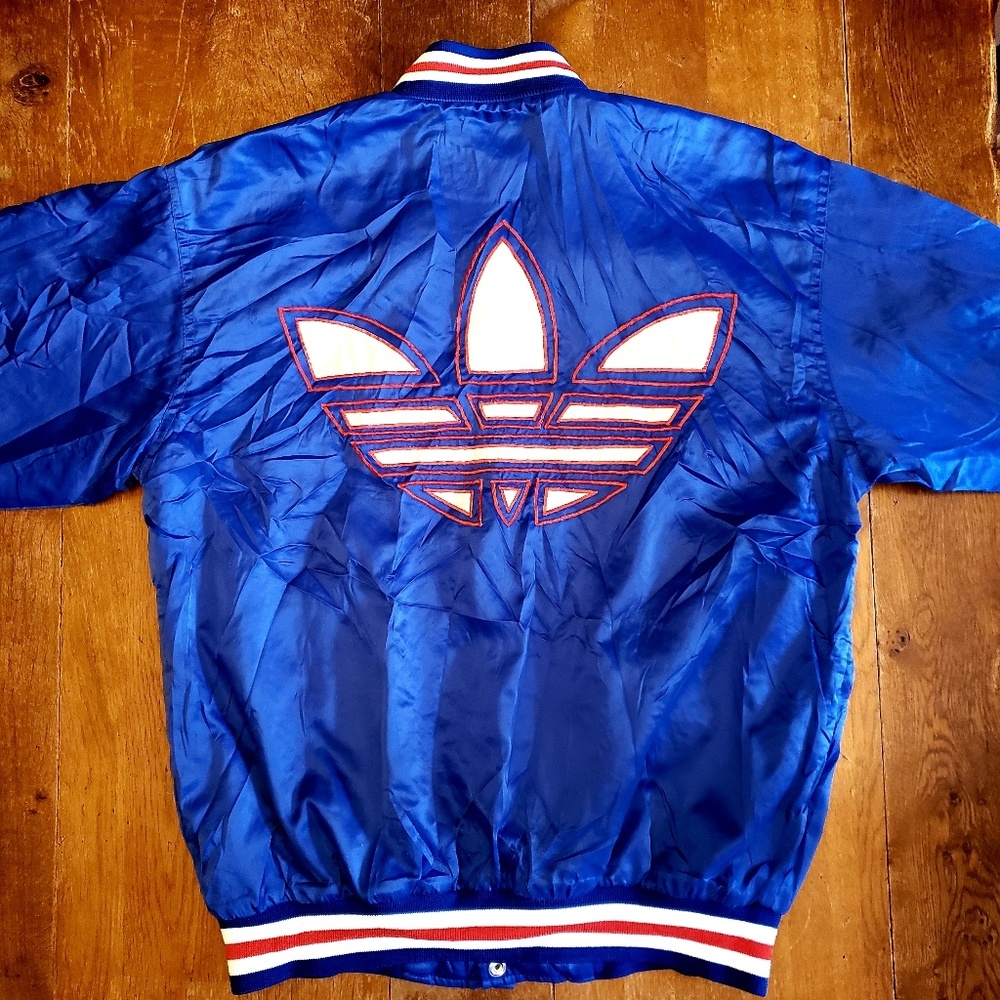 Rare Vintage Adidas satin jacket all embroidered - Picture 2 of 6